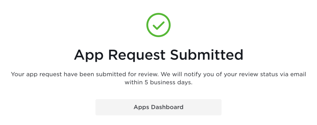 Tesla Application Request Submitted