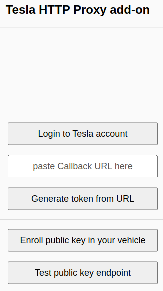 Tesla HTTP Proxy add-on