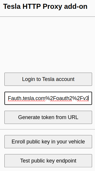 Tesla HTTP Proxy add-on example